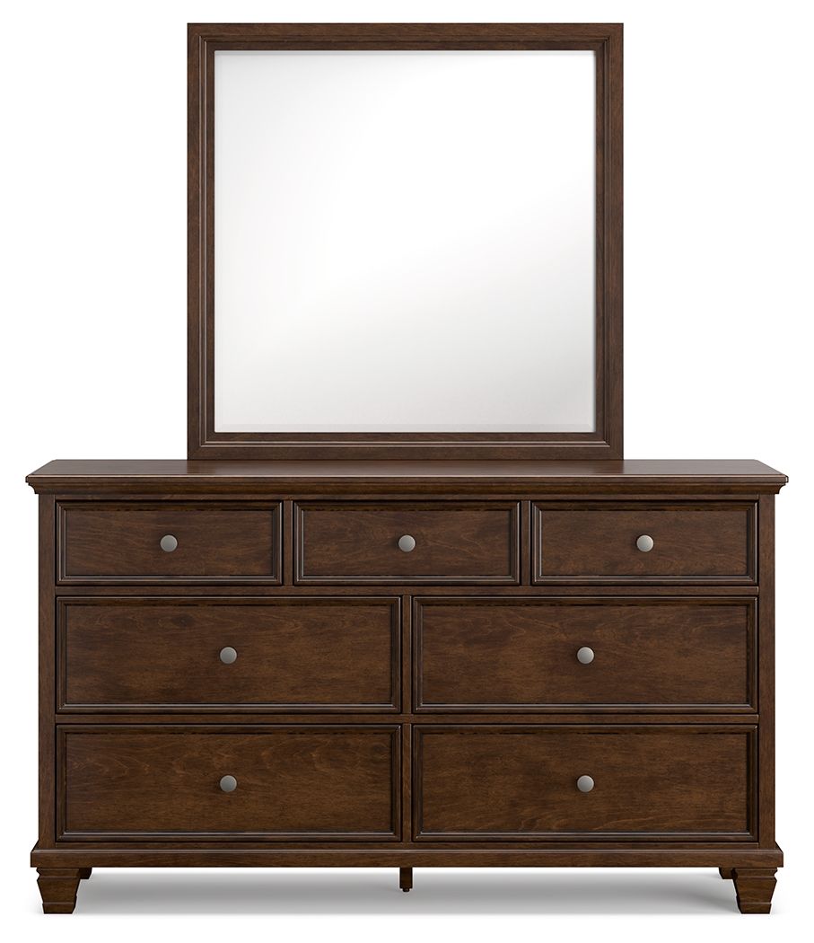 Danabrin - Brown - Dresser And Mirror - Hornell Furniture Outlet