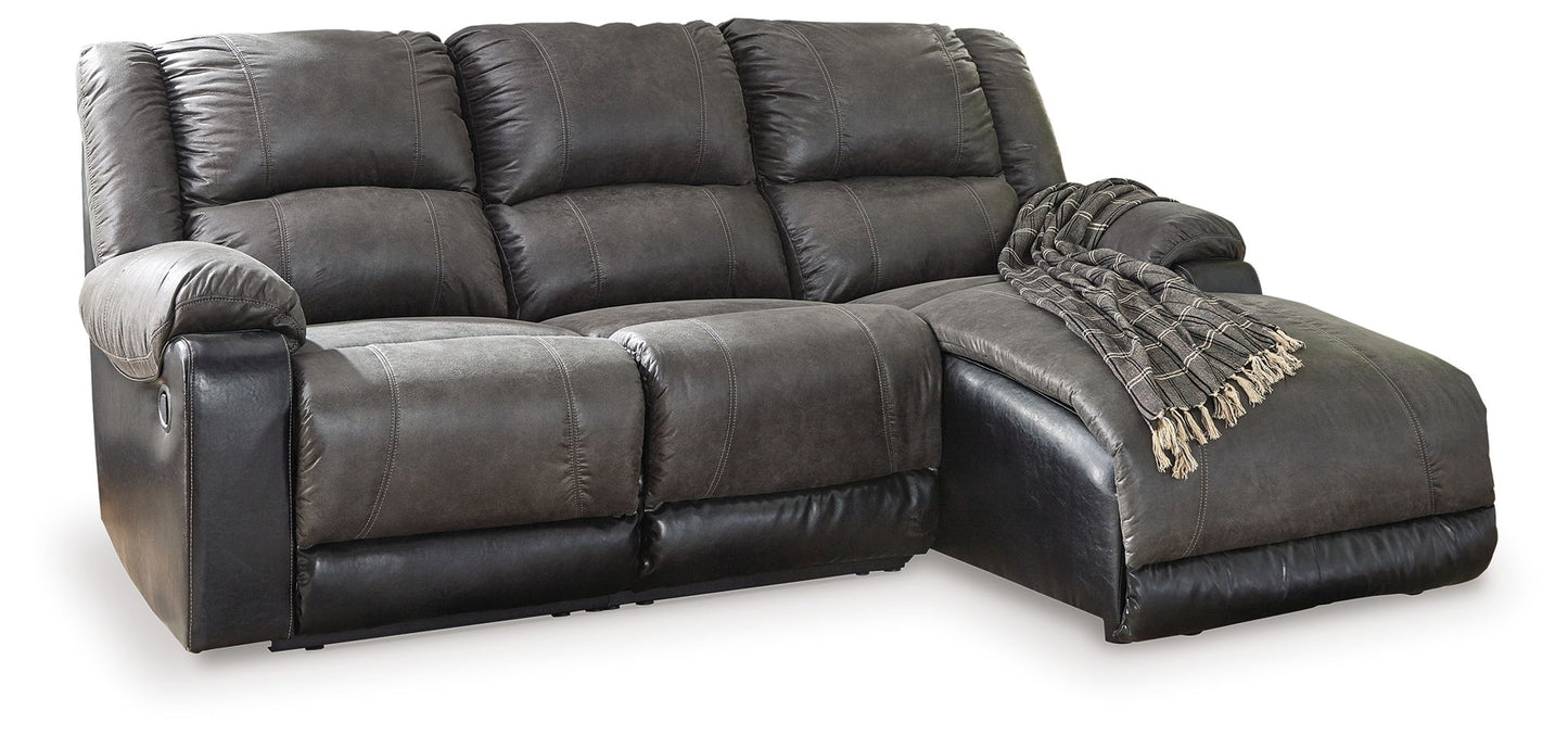Nantahala - Reclining Sectional With Chaise - Hornell Furniture Outlet