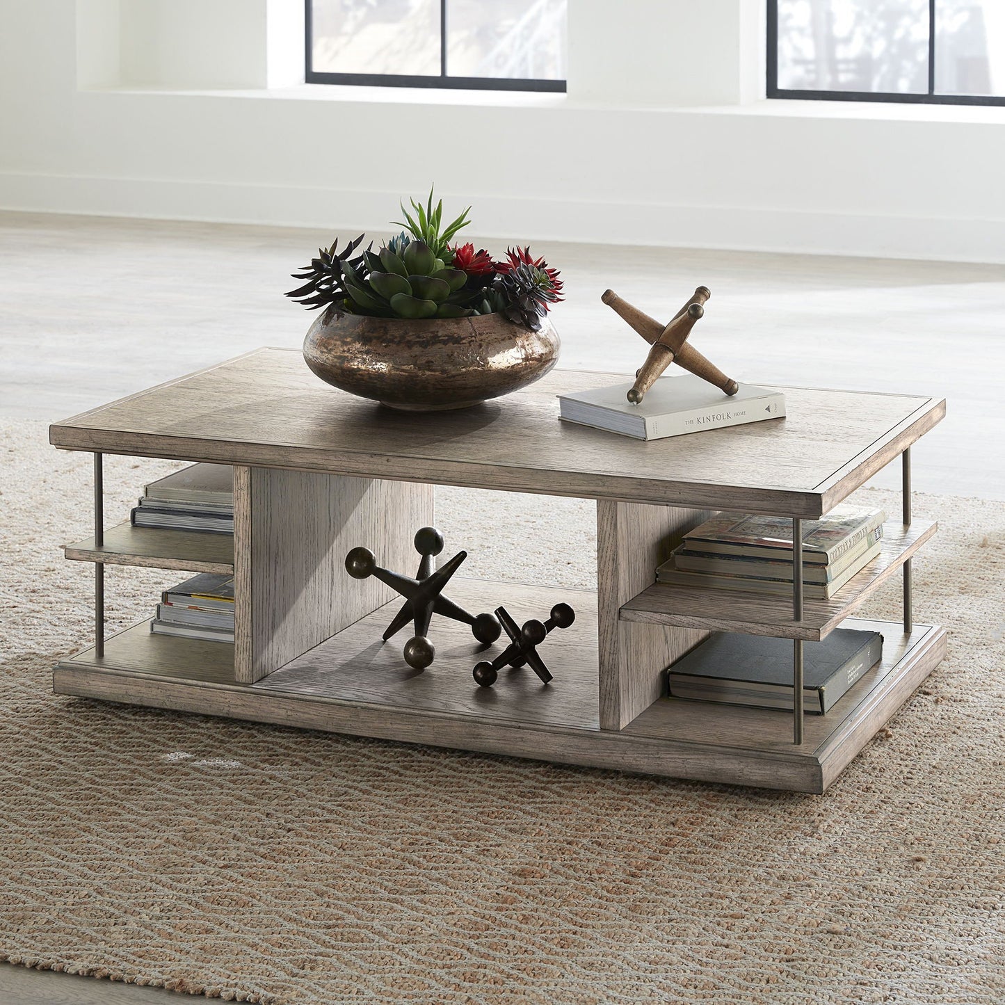 City Scape - Cocktail Table - Burnished Beige - Hornell Furniture Outlet