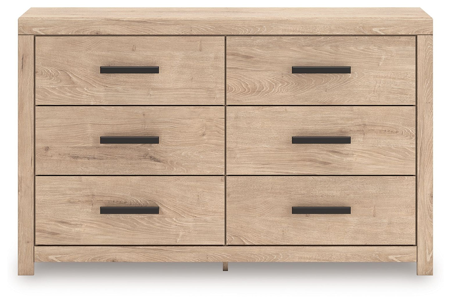 Sanginlane - Tan - Six Drawer Dresser - Hornell Furniture Outlet