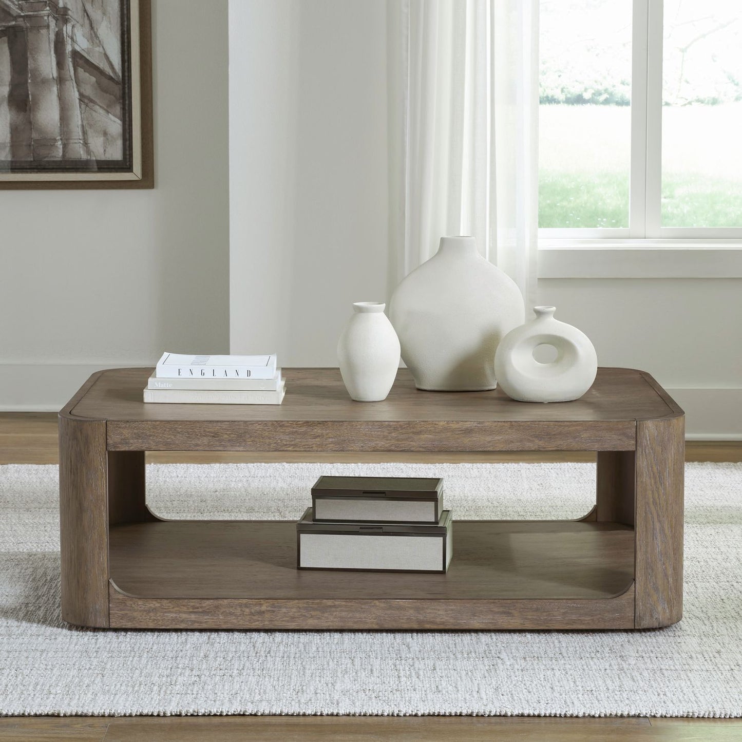 South Bend - Rectangular Cocktail Table - Brown - Hornell Furniture Outlet