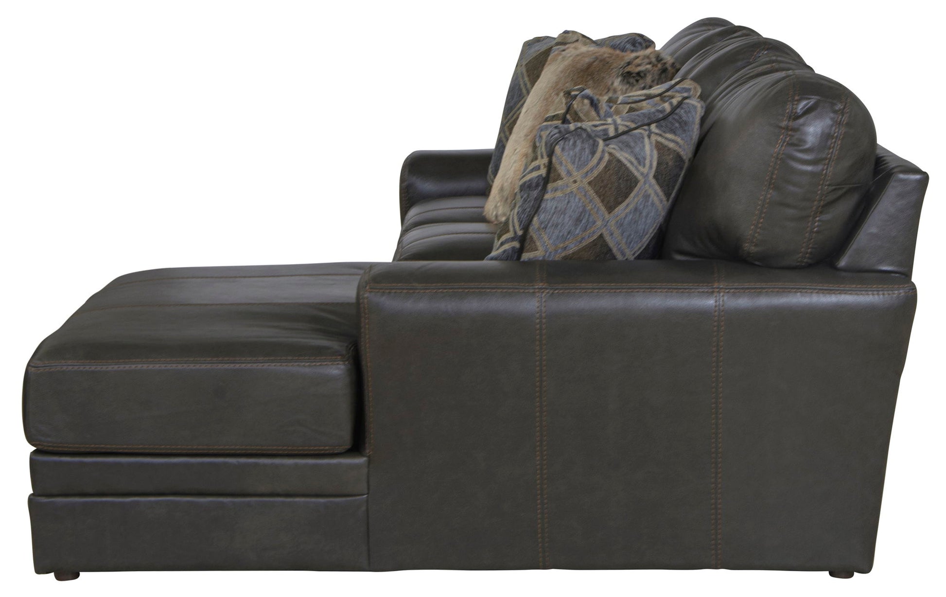 Denali - Italian Leather Match Sectional - Hornell Furniture Outlet