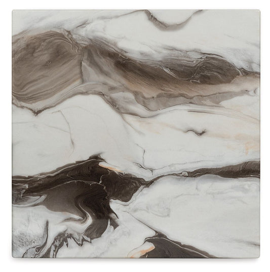 Cendill - Dark Brown / White / Black - Occasional Table Set (Set of 3) - Hornell Furniture Outlet