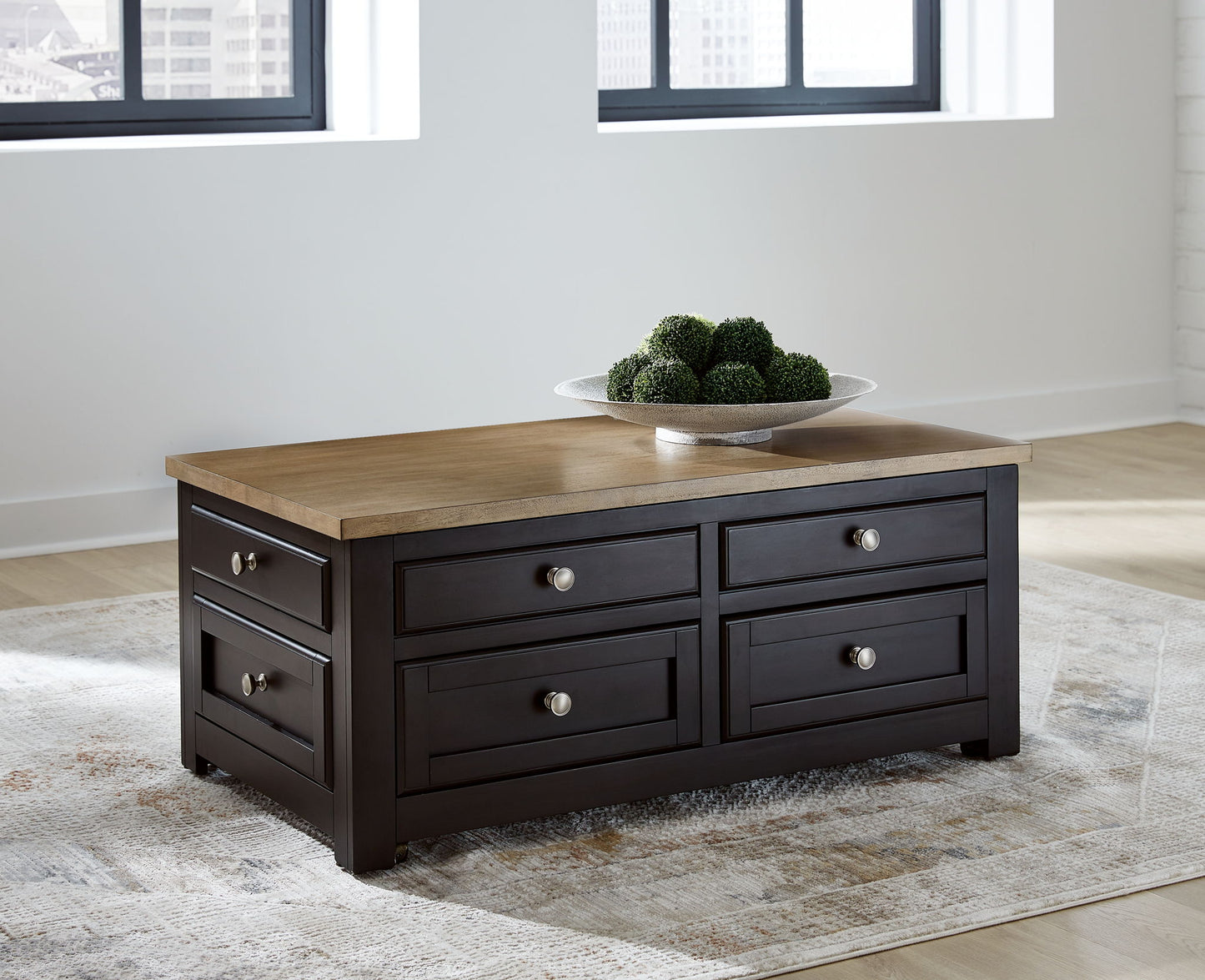 Drazmine - Brown - Lift Top Cocktail Table - Hornell Furniture Outlet