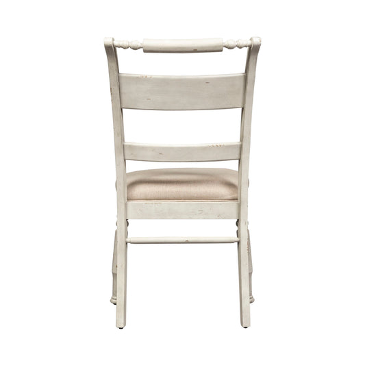Whitney - Slat Back Side Chair - White - Hornell Furniture Outlet