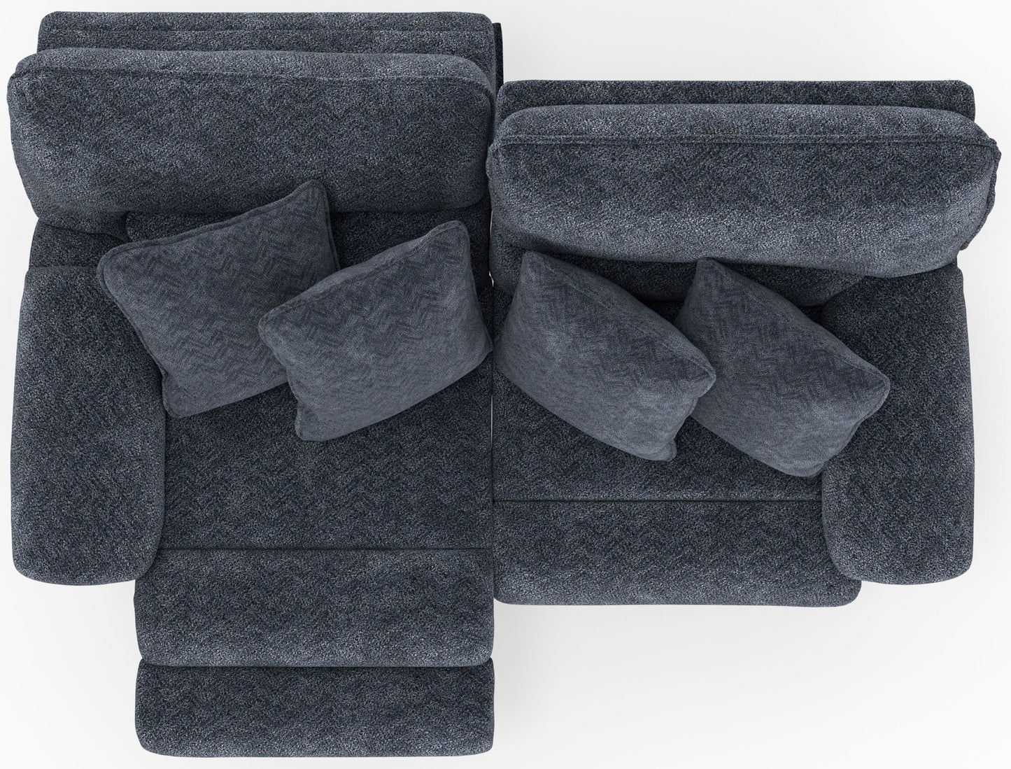 Paxon - Deep Seat Power Reclining Sofa With Power Adjustable Headrest - Smoke - Hornell Furniture Outlet