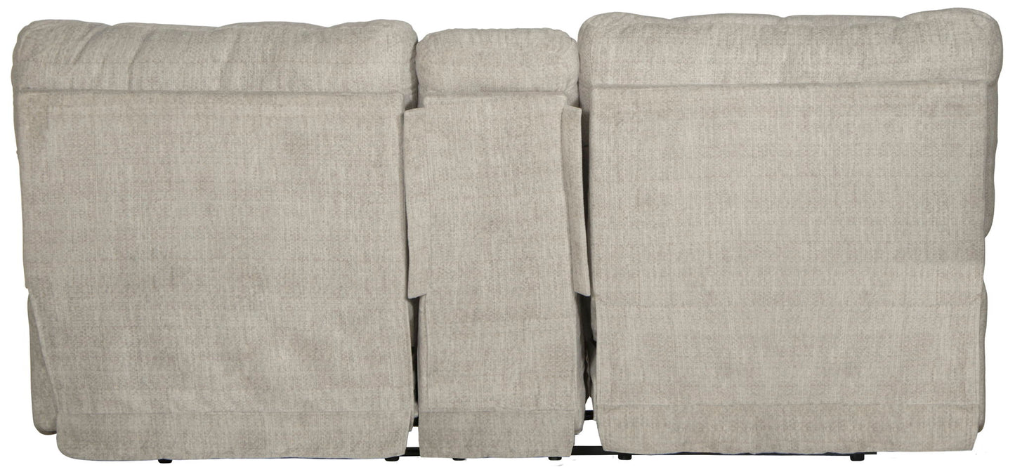 Ashland - Power Lay Flat Reclining Console Loveseat - Hornell Furniture Outlet