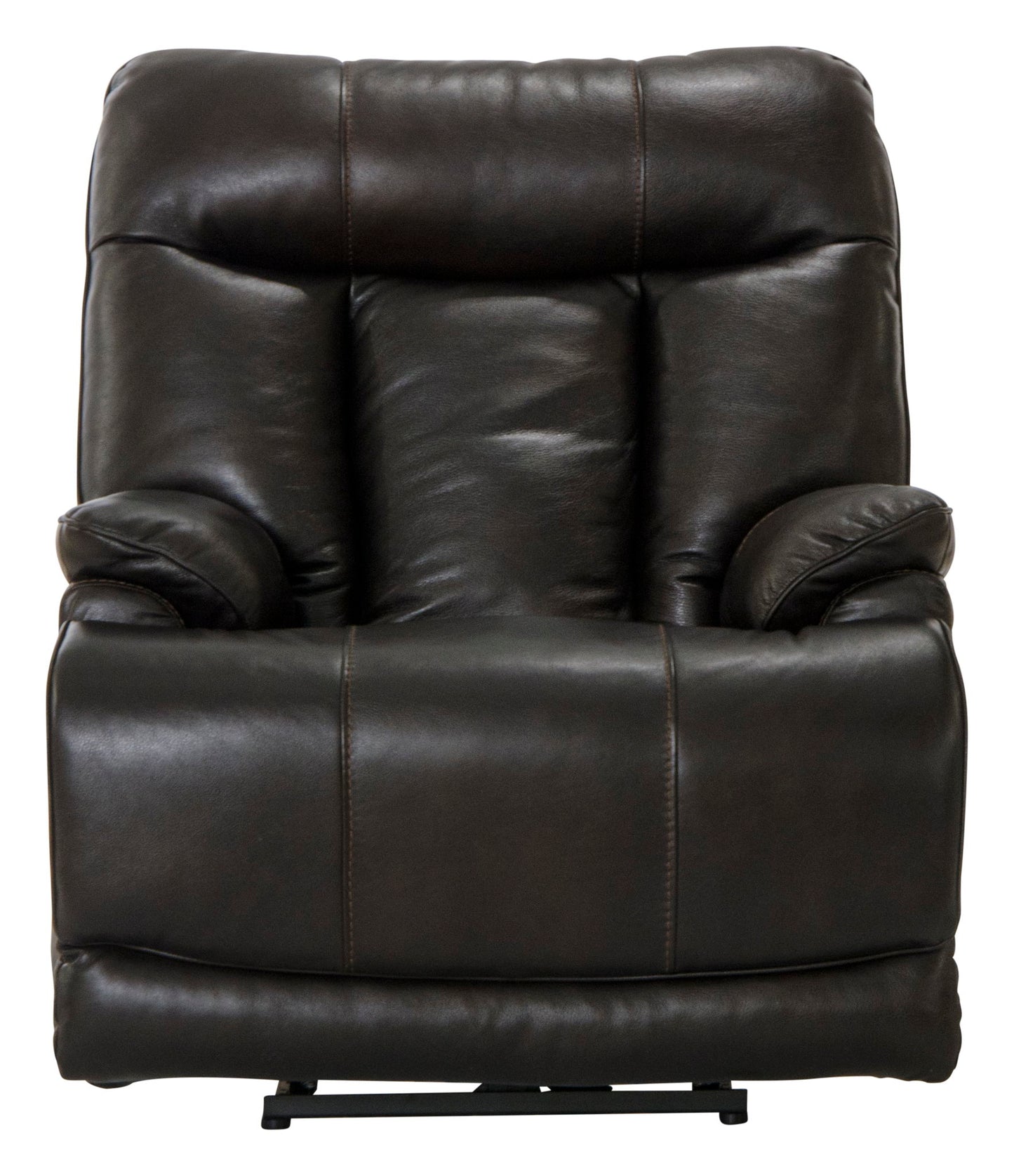 Naples - Power Lay Flat Recliner With Extended Ottoman - Chocolate - Hornell Furniture Outlet