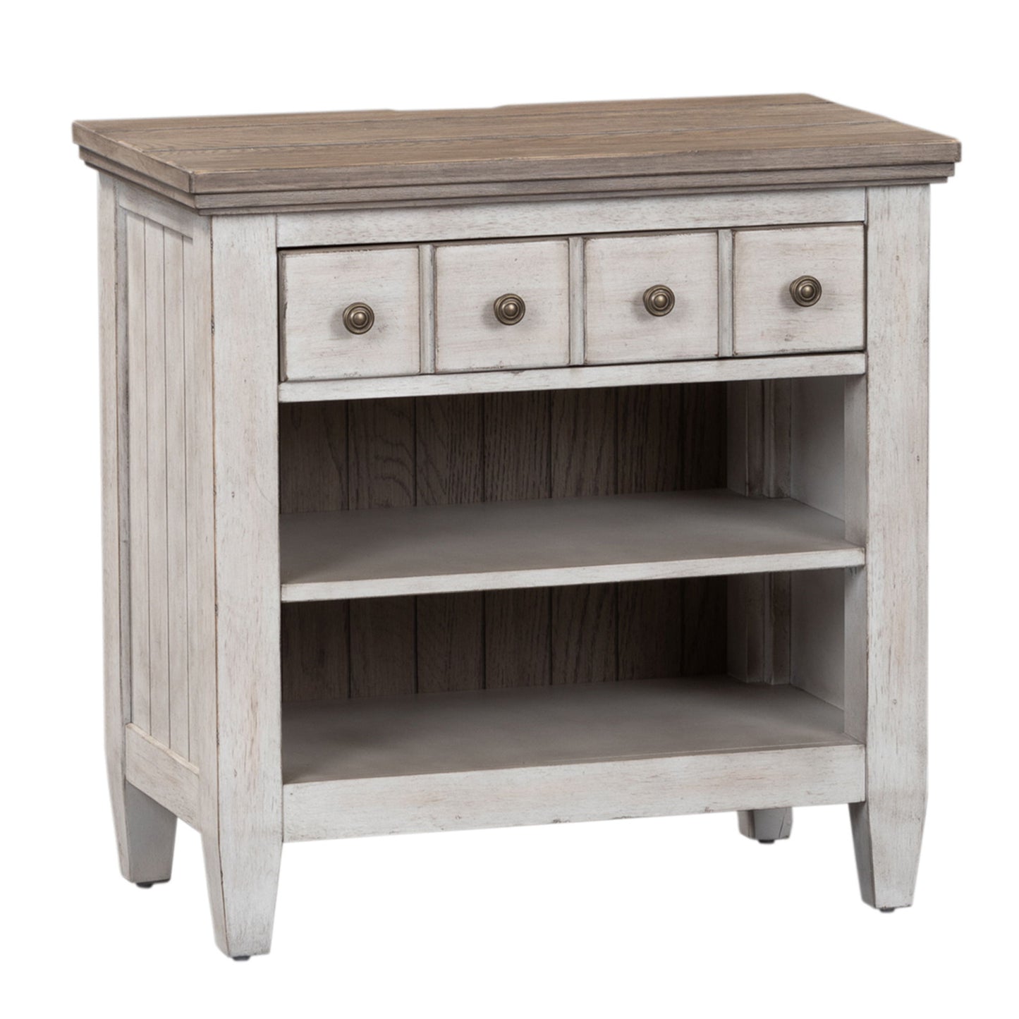 Heartland - 1 Drawer Nightstand With Charging Station - White - Hornell Furniture Outlet
