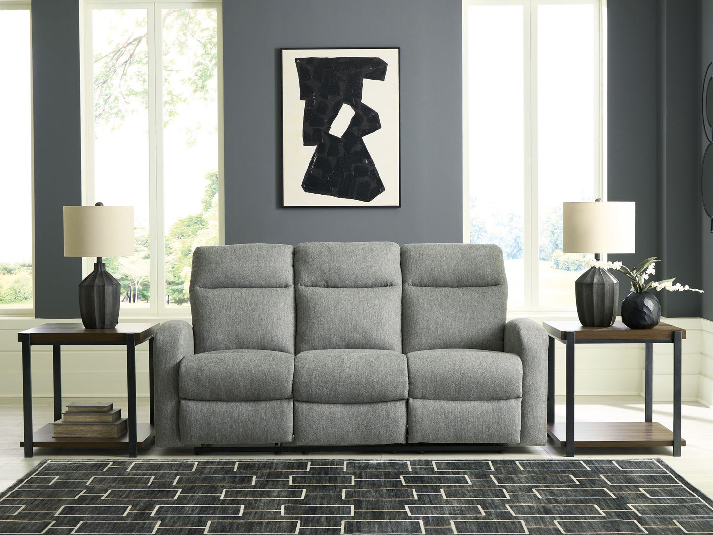 Gauntlet - Sterling - Reclining Sofa - Hornell Furniture Outlet