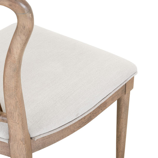 Sheridan Pointe - Shaped Corded Back Side Chair (RTA) - Vintage Natural - Hornell Furniture Outlet