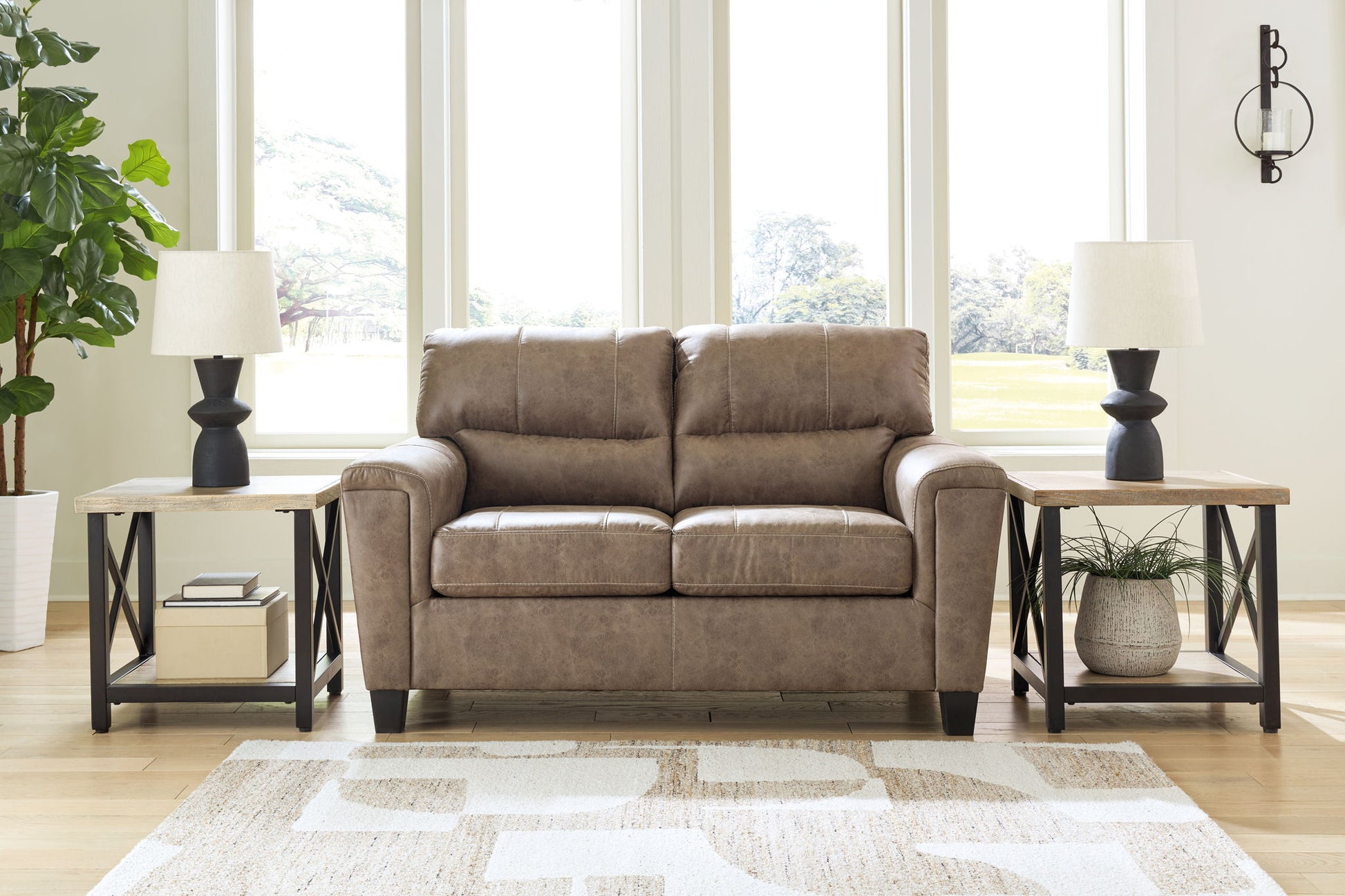 Navi - Fossil - Loveseat - Hornell Furniture Outlet