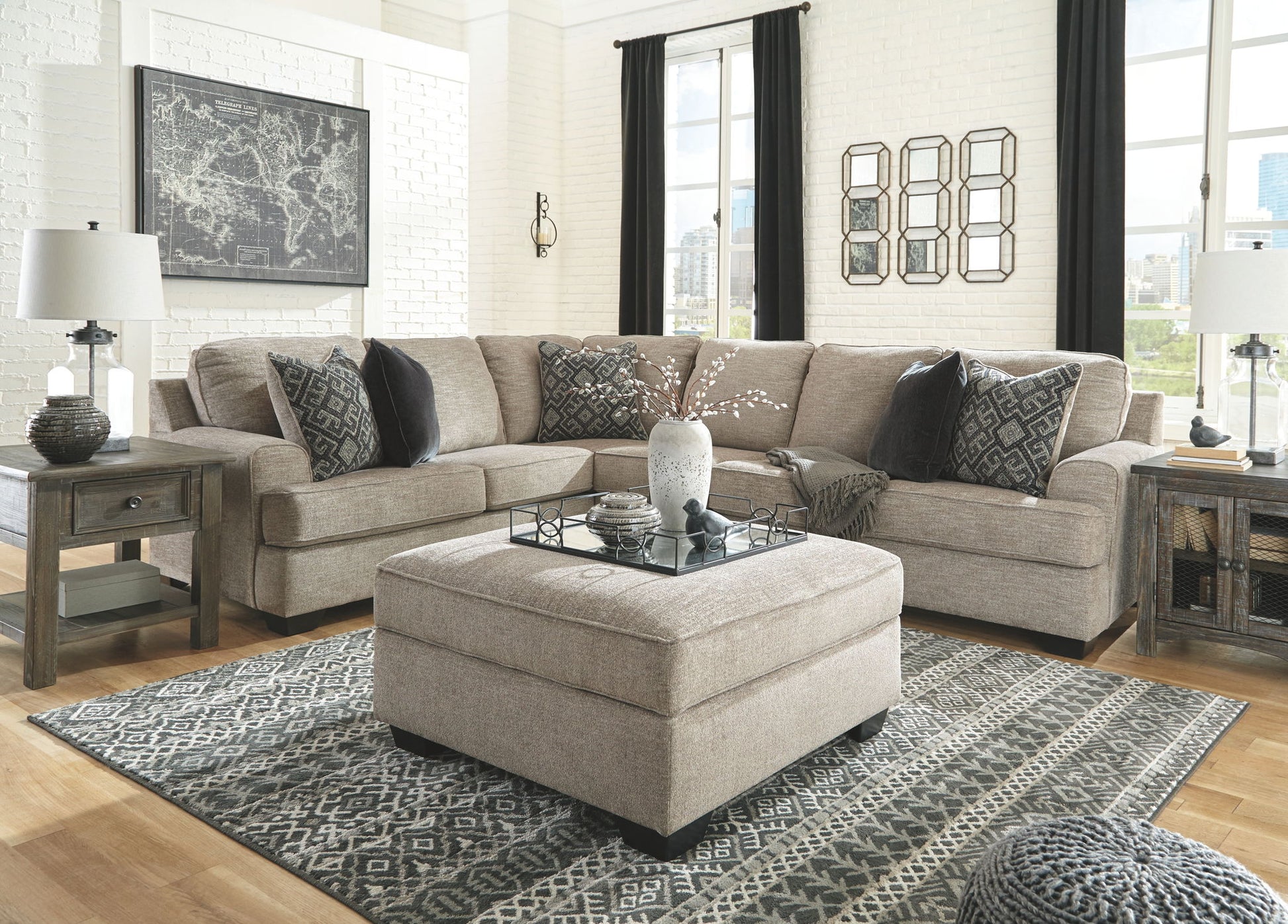 Bovarian - Sectional Set - Hornell Furniture Outlet