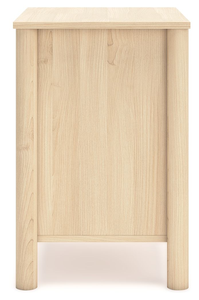 Cabinella - Tan - Two Drawer Night Stand - Hornell Furniture Outlet
