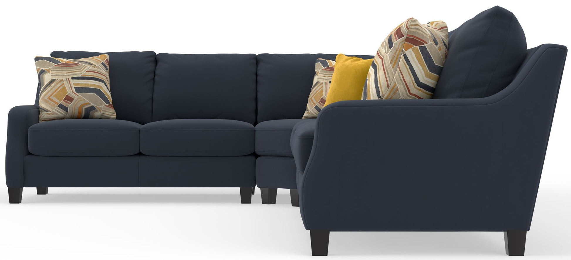 Foley - Sectional With Comfort Coil Seating And 4 Included Accent Pillows - Hornell Furniture Outlet