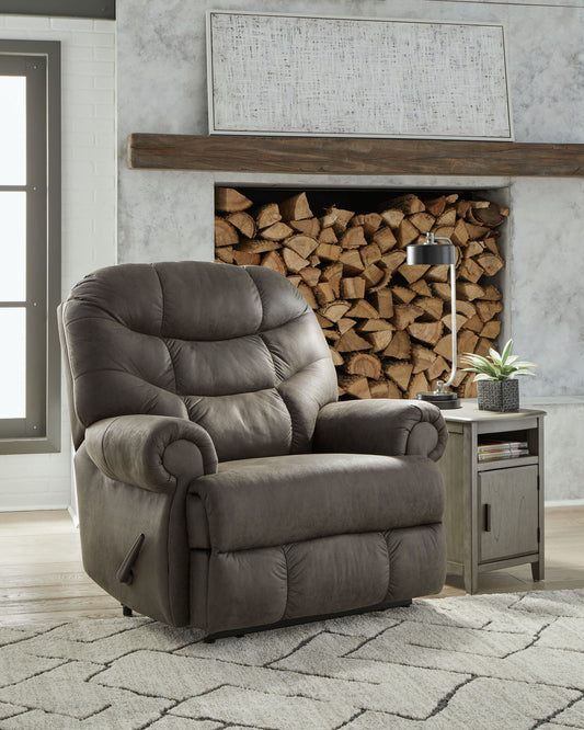 Camera Time - Gunmetal - Zero Wall Recliner - Hornell Furniture Outlet