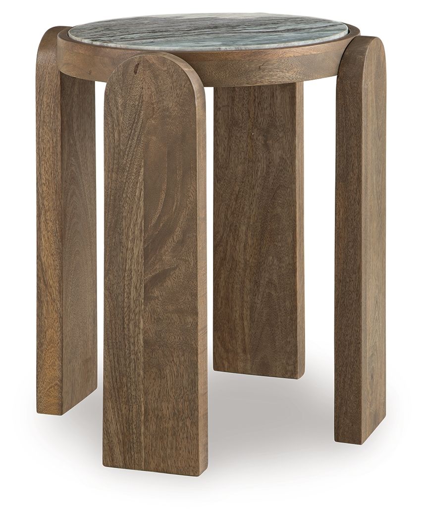 Gavrilley - Gray / White / Brown - Accent Table - Hornell Furniture Outlet