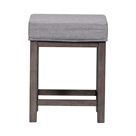 Tanners Creek - Upholstered Console Stool (Set of 3) - Dark Gray - Hornell Furniture Outlet