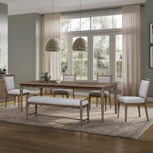Hickory Grove - Rectangular Table Set With Upholstered Chairs - Hornell Furniture Outlet