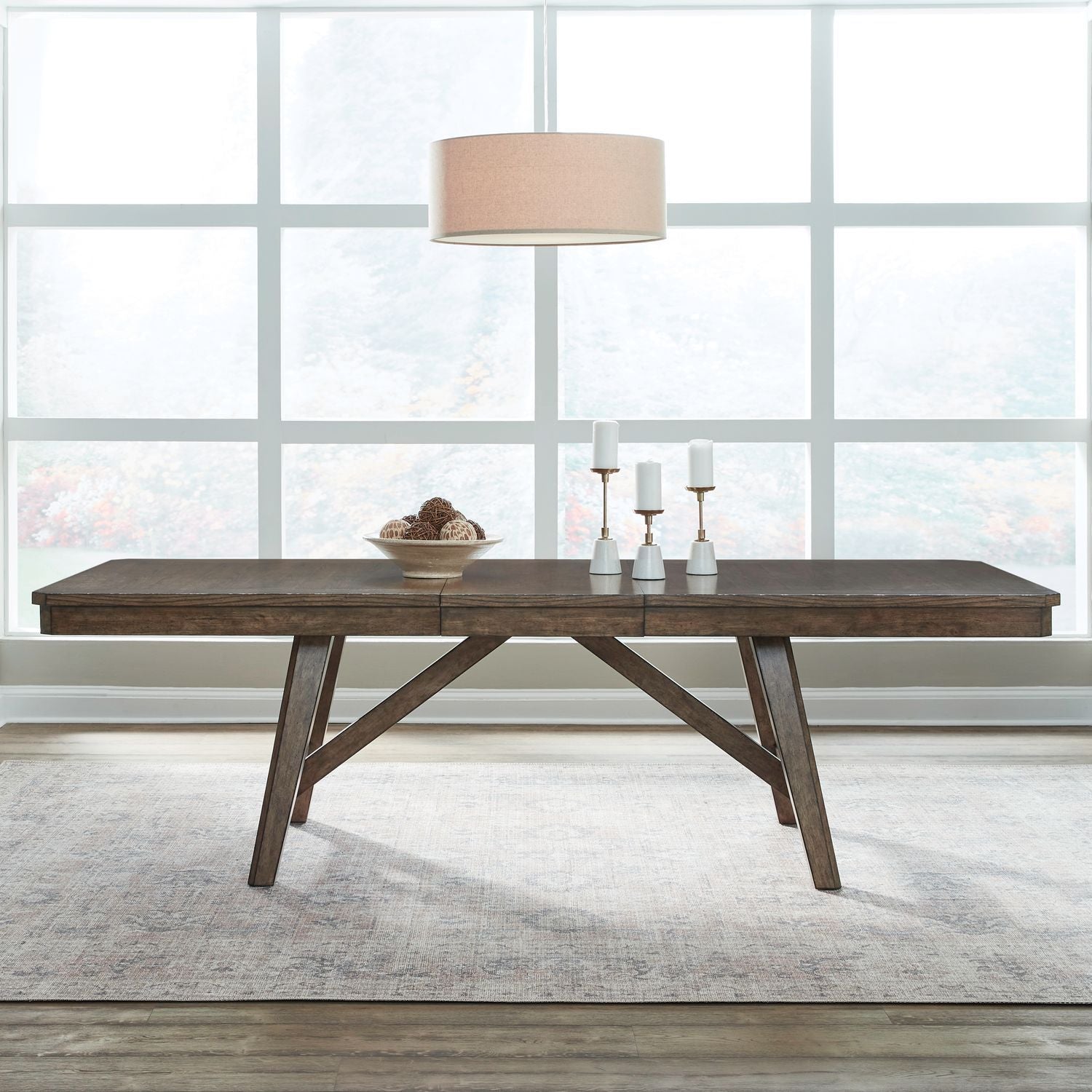 Carolina Park - Trestle Table - Brown - Hornell Furniture Outlet