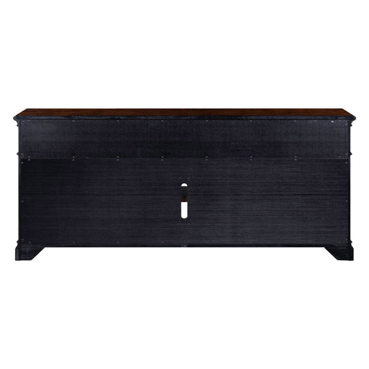 Fireplace TV Consoles - 84" Fireplace TV Console FTS - Brown - Hornell Furniture Outlet