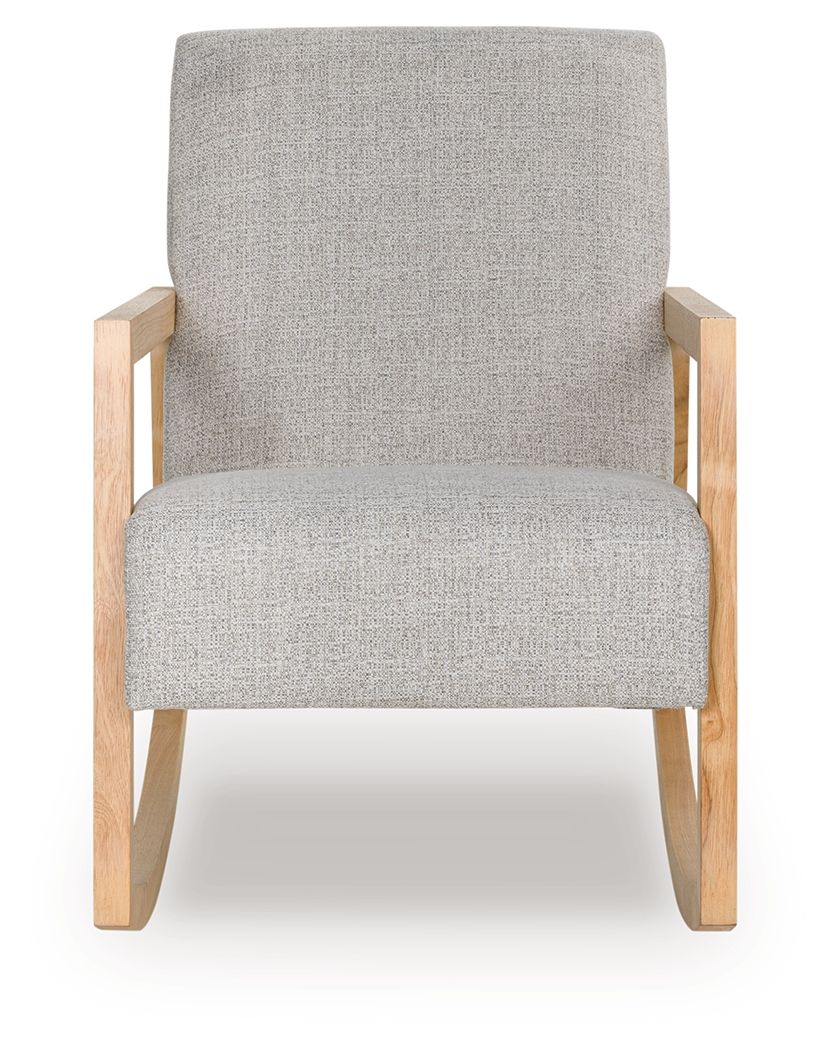 Wychworth - Gray / Natural - Accent Chair - Hornell Furniture Outlet