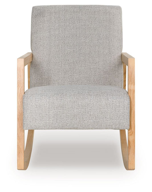 Wychworth - Gray / Natural - Accent Chair - Hornell Furniture Outlet