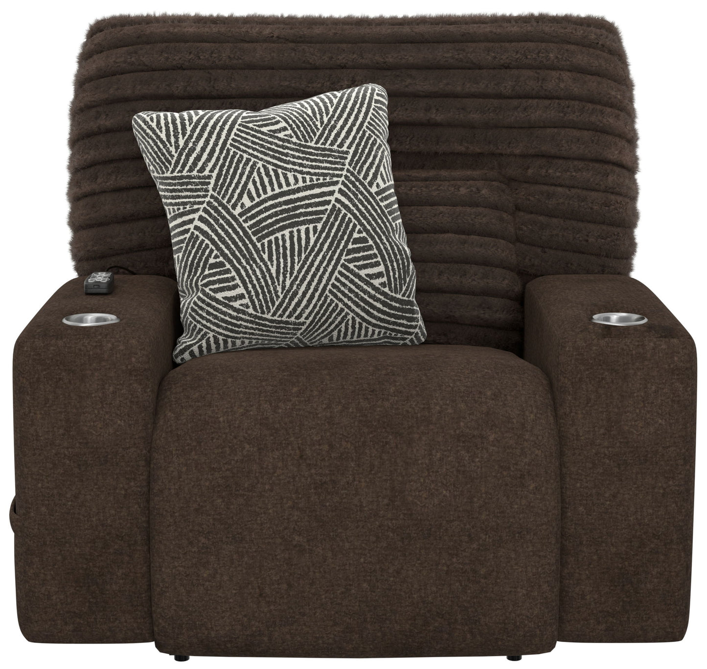 Zen - Power Recliner With CR3 Heat / Massage / Zero Gravity - Chocolate - Hornell Furniture Outlet