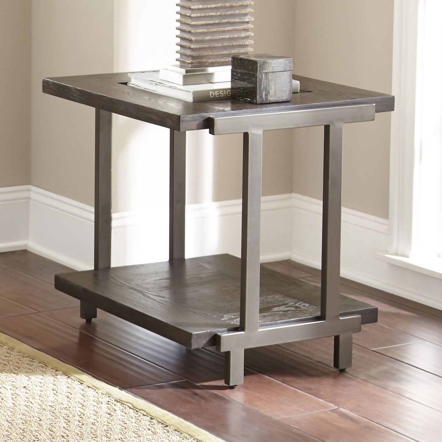 Terrell - End Table - Brown - Hornell Furniture Outlet