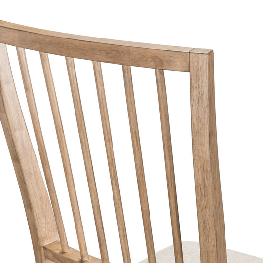 Haven Hills - Spindle Back Side Chair (RTA) - Camel Beige - Hornell Furniture Outlet