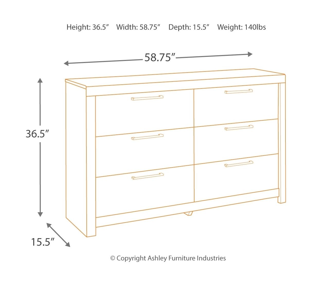 Derekson - Dresser, Mirror - Hornell Furniture Outlet