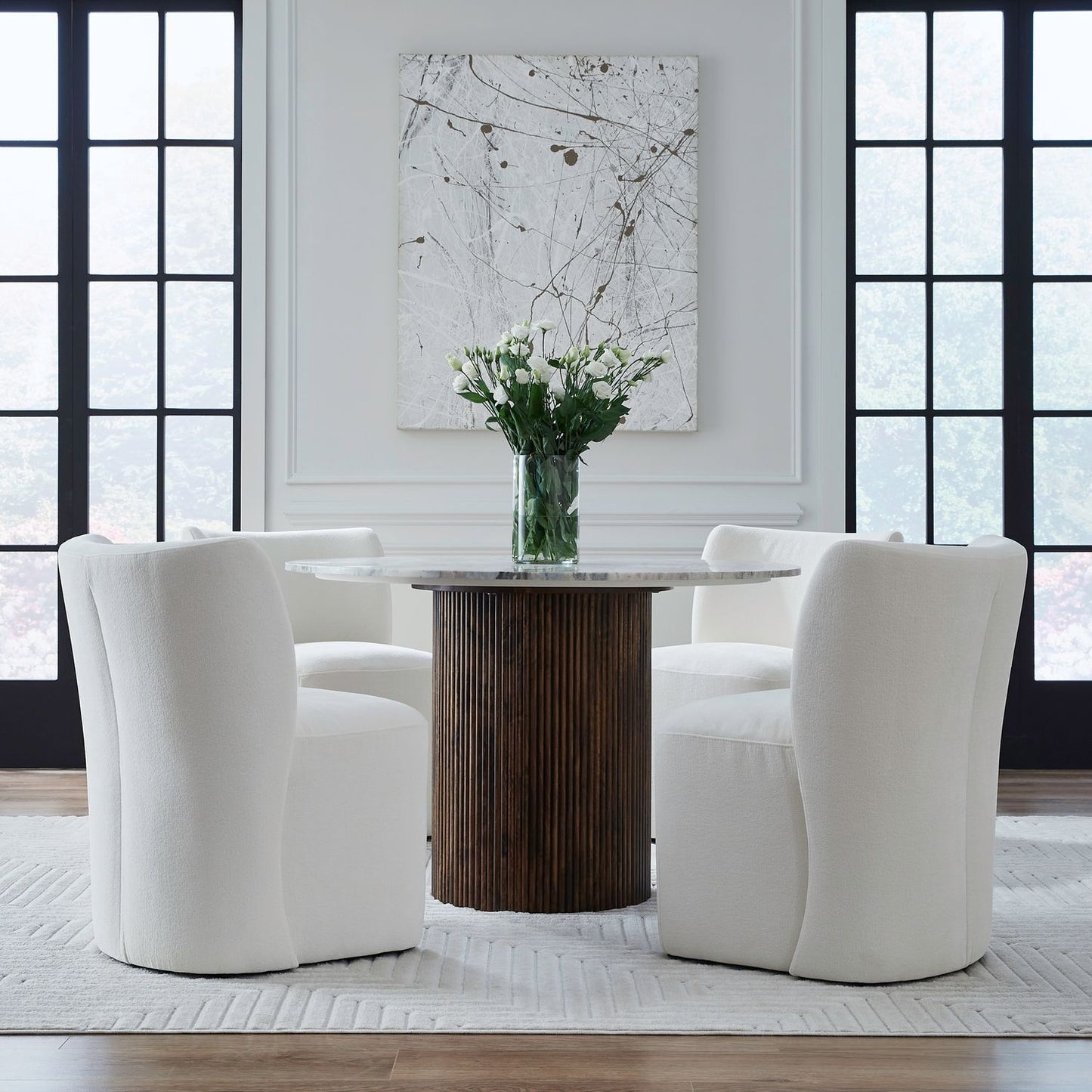 Accent Dining - Dining Chair With Casters - Hornell Furniture Outlet