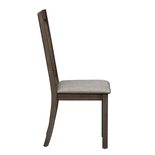 Tanners Creek - Slat Back Side Chair - Dark Gray - Hornell Furniture Outlet
