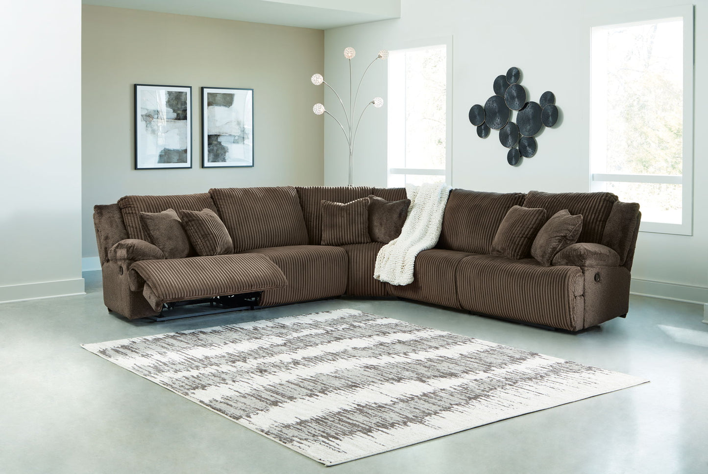 Top Tier - Reclining Sectional - Hornell Furniture Outlet