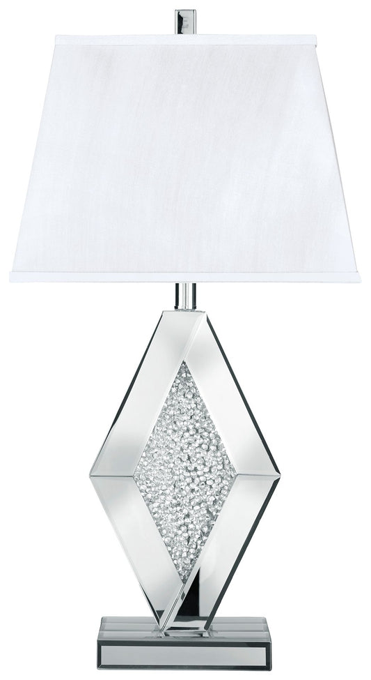 Prunella - Silver Finish - Mirror Table Lamp - Hornell Furniture Outlet