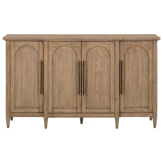 Pavilion - 4 Door Accent Cabinet - Brown - Hornell Furniture Outlet