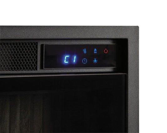 Entertainment Accessories - Black - Fireplace Insert With Faux Birch Log Set - Hornell Furniture Outlet