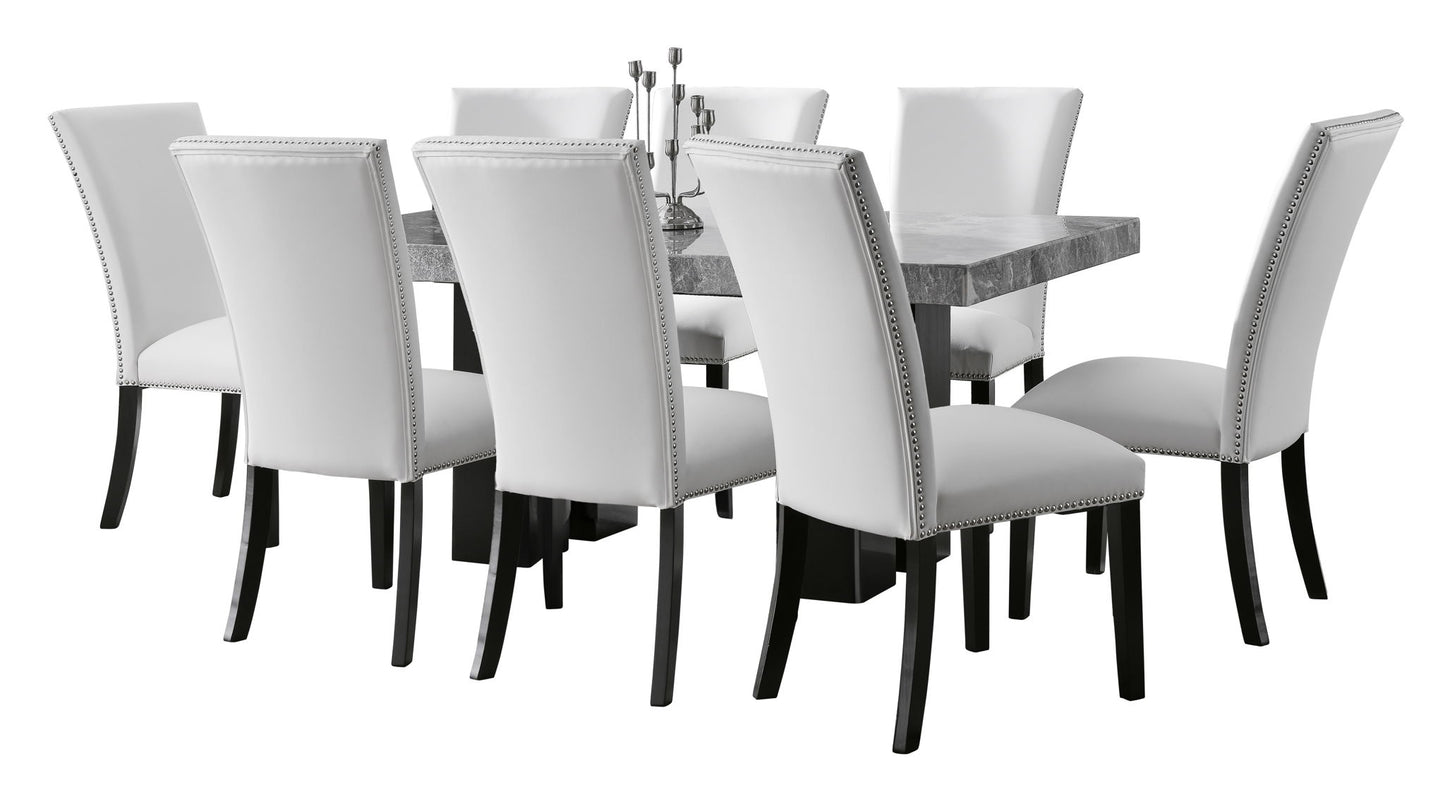 Camila - Rectangular Dining Set - Gray Top - Hornell Furniture Outlet