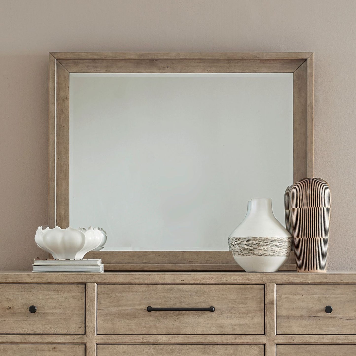 Proximity Place - Landscape Mirror - Brown - Hornell Furniture Outlet