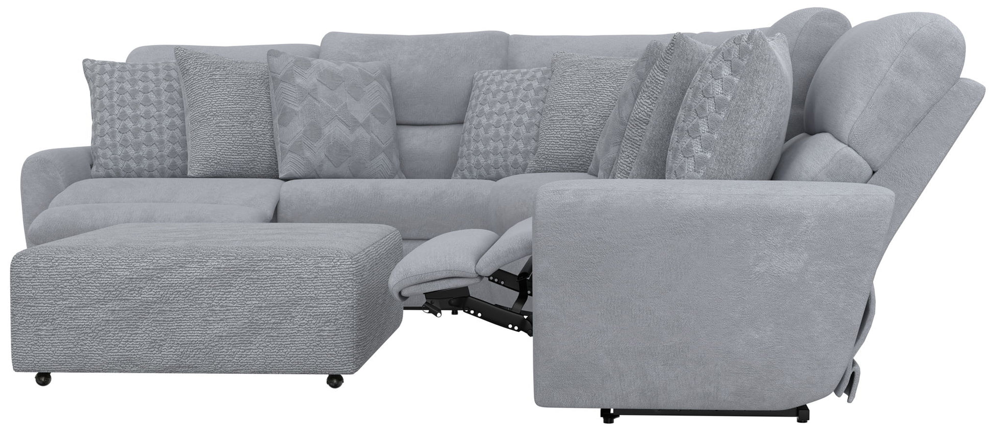 Majesty - Deep Seating Power Reclining Sectional - Hornell Furniture Outlet