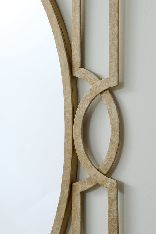 Fulkmore - Antique Gold Finish - Accent Mirror - Hornell Furniture Outlet