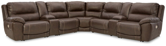 Dunleith - Power Reclining Sectional - Hornell Furniture Outlet