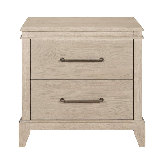 New Haven - Nightstand With Charging Station - White - Hornell Furniture Outlet