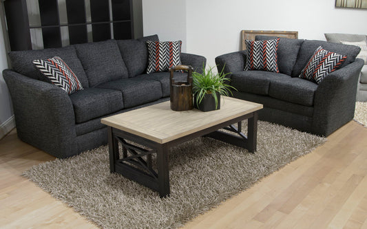 Varner - Loveseat - Ebony - Hornell Furniture Outlet