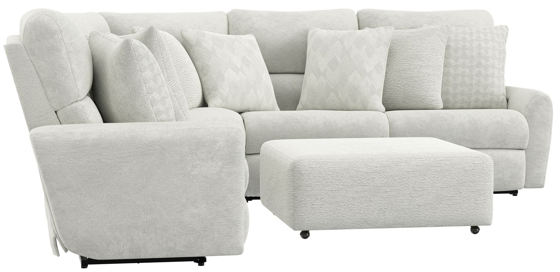 Majesty - Deep Seating Power Reclining Sectional - Hornell Furniture Outlet