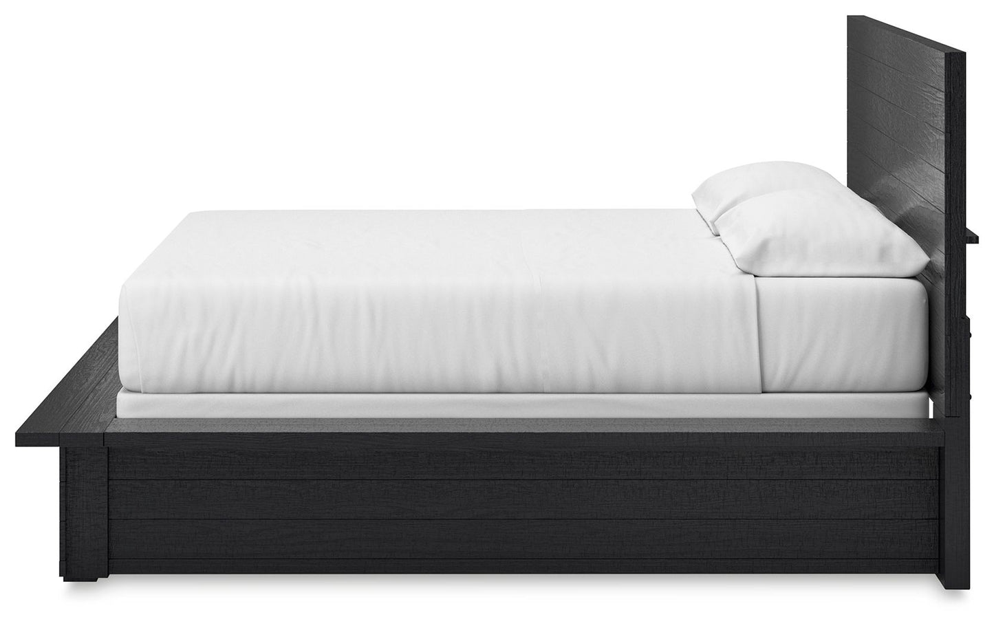 Londer - Black - California King Panel Bed - Hornell Furniture Outlet