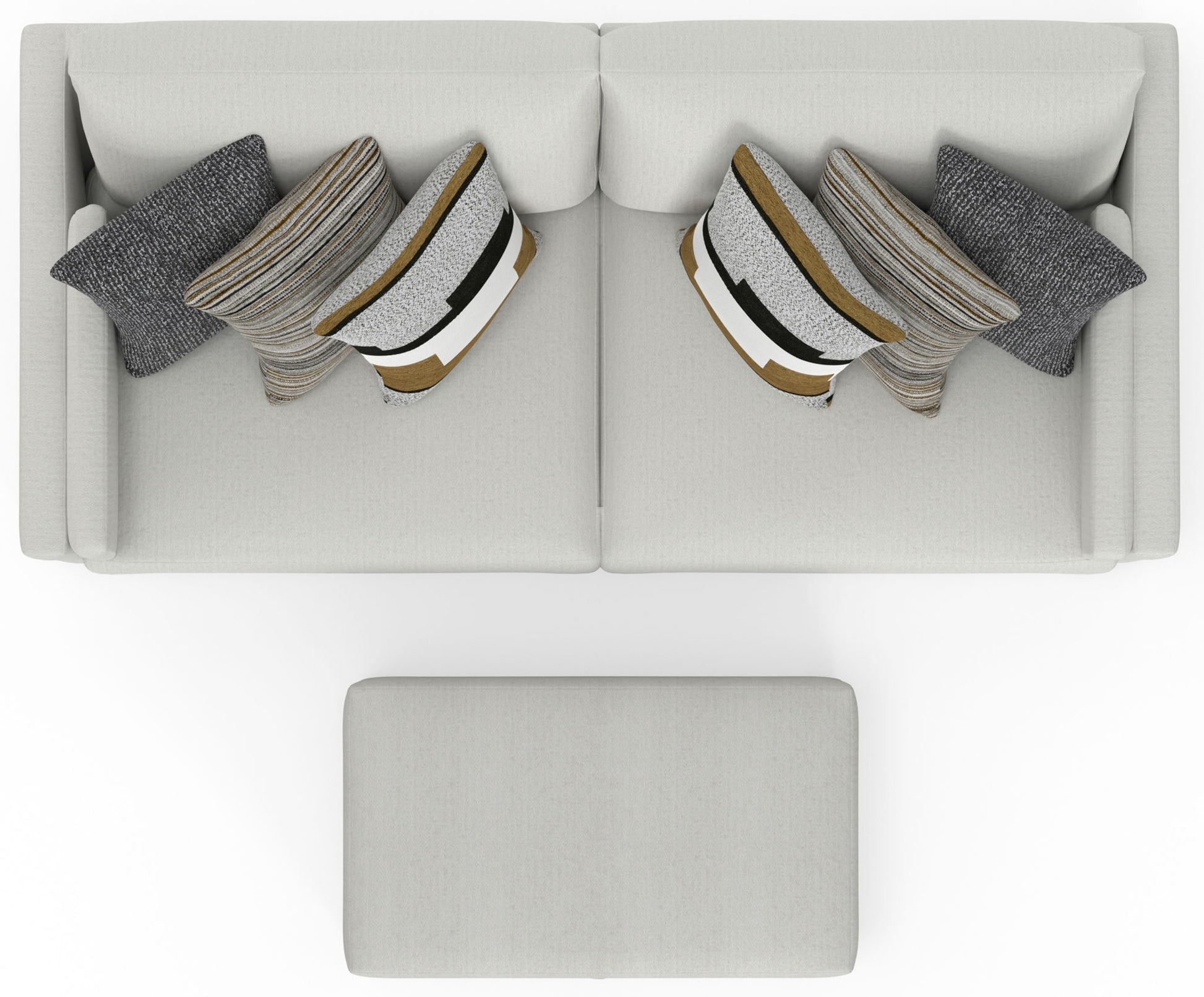 Trevor - Extra Deep Oversized Sofa With Included Storage Cocktail Ottoman - Hornell Furniture Outlet