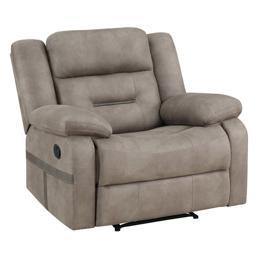 Abilene - Manual Reclining Chair - Tan - Hornell Furniture Outlet