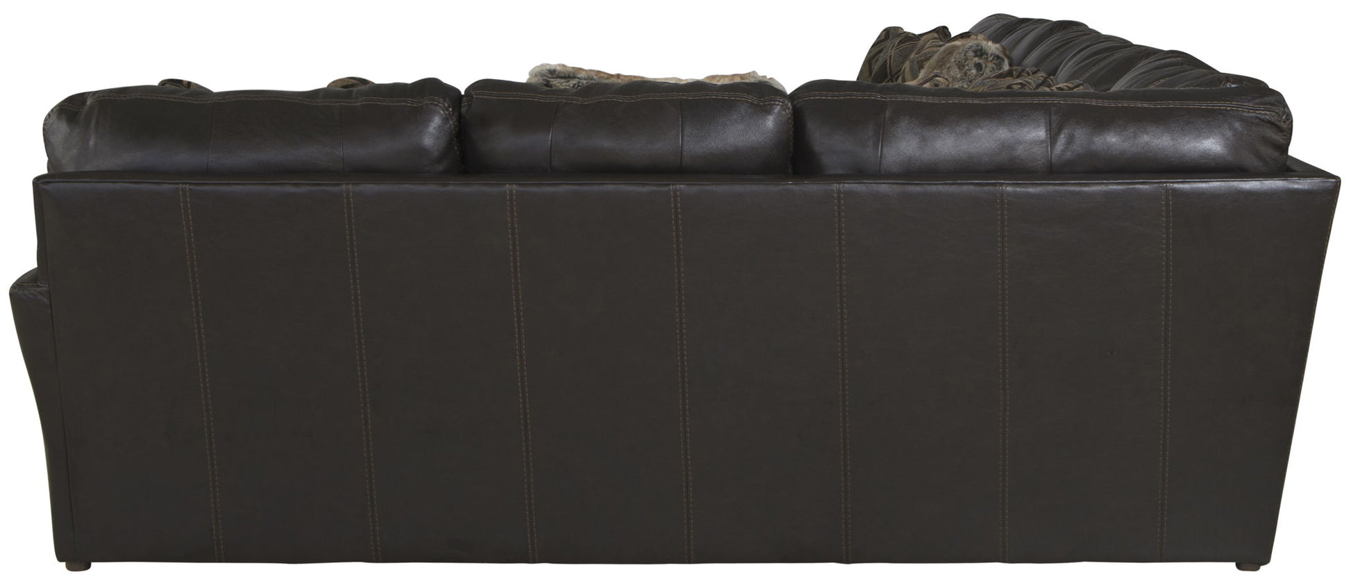 Denali - Italian Leather Match Sectional - Hornell Furniture Outlet