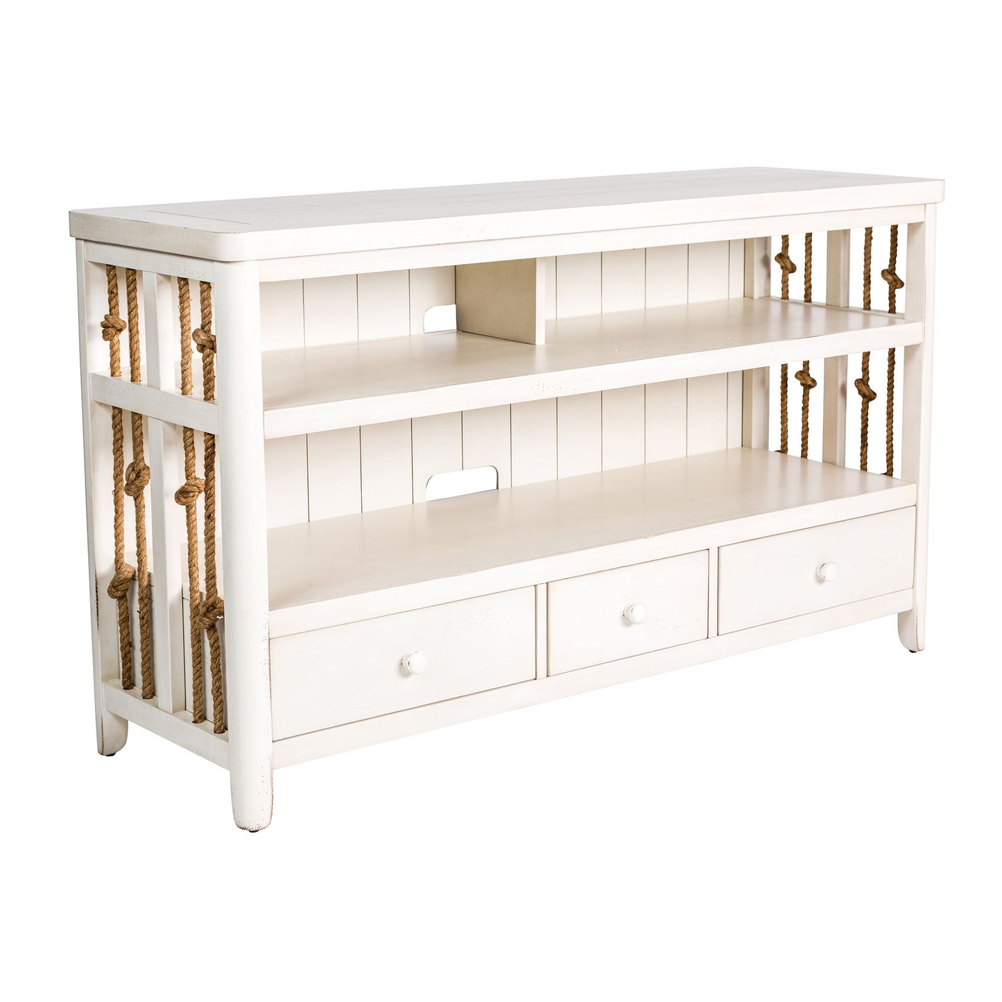 Dockside - TV Console - White - Hornell Furniture Outlet